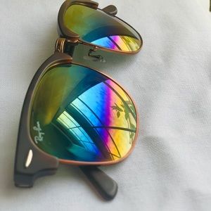 Ray-Ban Clubmaster Gold Rainbow (Customized)